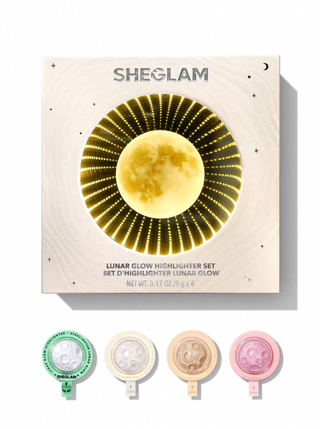 Sheglam Lunar Glow Highlighter Set 4x5g - интернет-магазин профессиональной косметики Spadream, изображение 62249