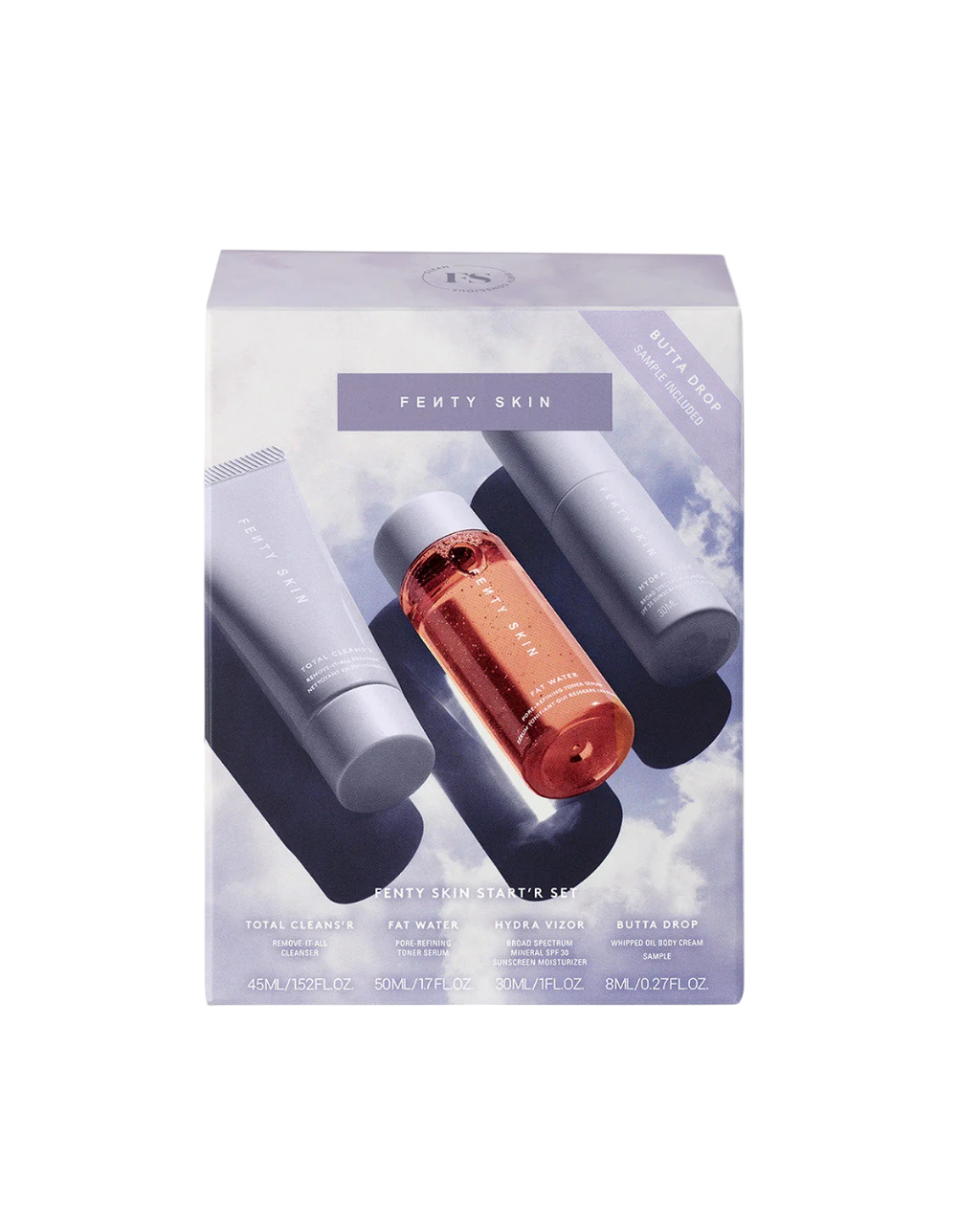 Fenty Skin Travel-size Start'r Set With Mineral SPF30 30/50/30/8ml  - интернет-магазин профессиональной косметики Spadream, изображение 63279