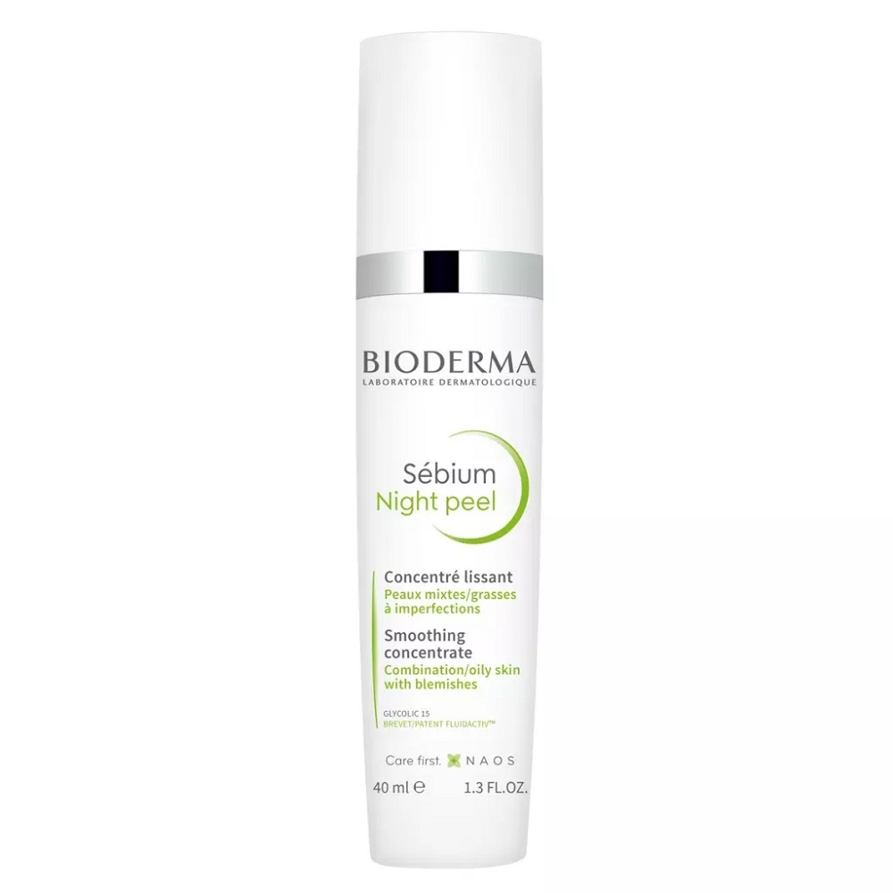 Bioderma Sebium Night Peel 40ml - интернет-магазин профессиональной косметики Spadream, изображение 56682