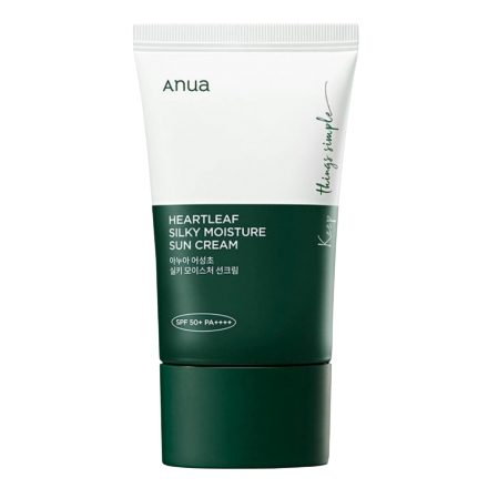 Anua Heartleaf Silky Moisture Sun Cream 50ml Outlet - интернет-магазин профессиональной косметики Spadream, изображение 71206