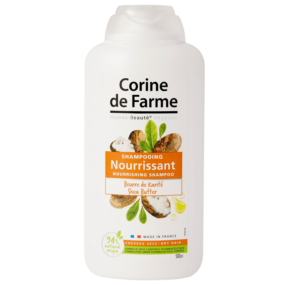 Corine de Farme Nourishing Shampoo Shea Butter 500ml - интернет-магазин профессиональной косметики Spadream, изображение 53498