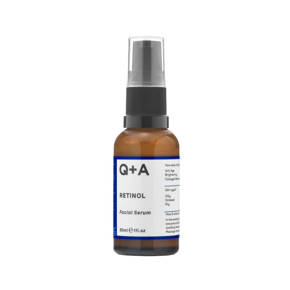 Q+A Retinol Facial Serum 30ml - интернет-магазин профессиональной косметики Spadream, изображение 56609