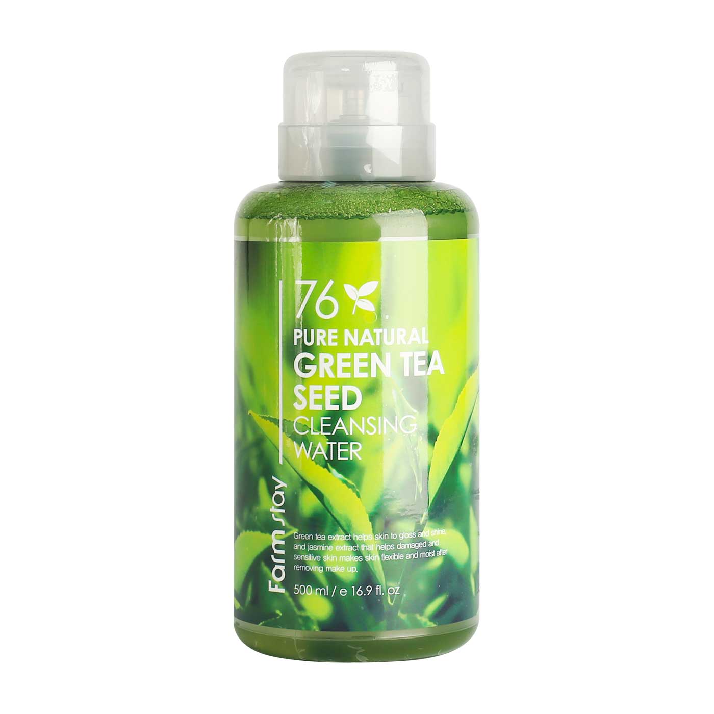 Green tea pure cleansing. Farmstay 76 Pure natural Green Tea Seed Cleansing Water. Farmstay очищающая вода с экстрактом зеленого чая 76 Pure natural Green Tea Cleansing Water. Очищающая вода Farmstay Green Tea 500мл. Farm stay 76 Pure natural вода очищающая 500 мл (зеленый чай) 959303.