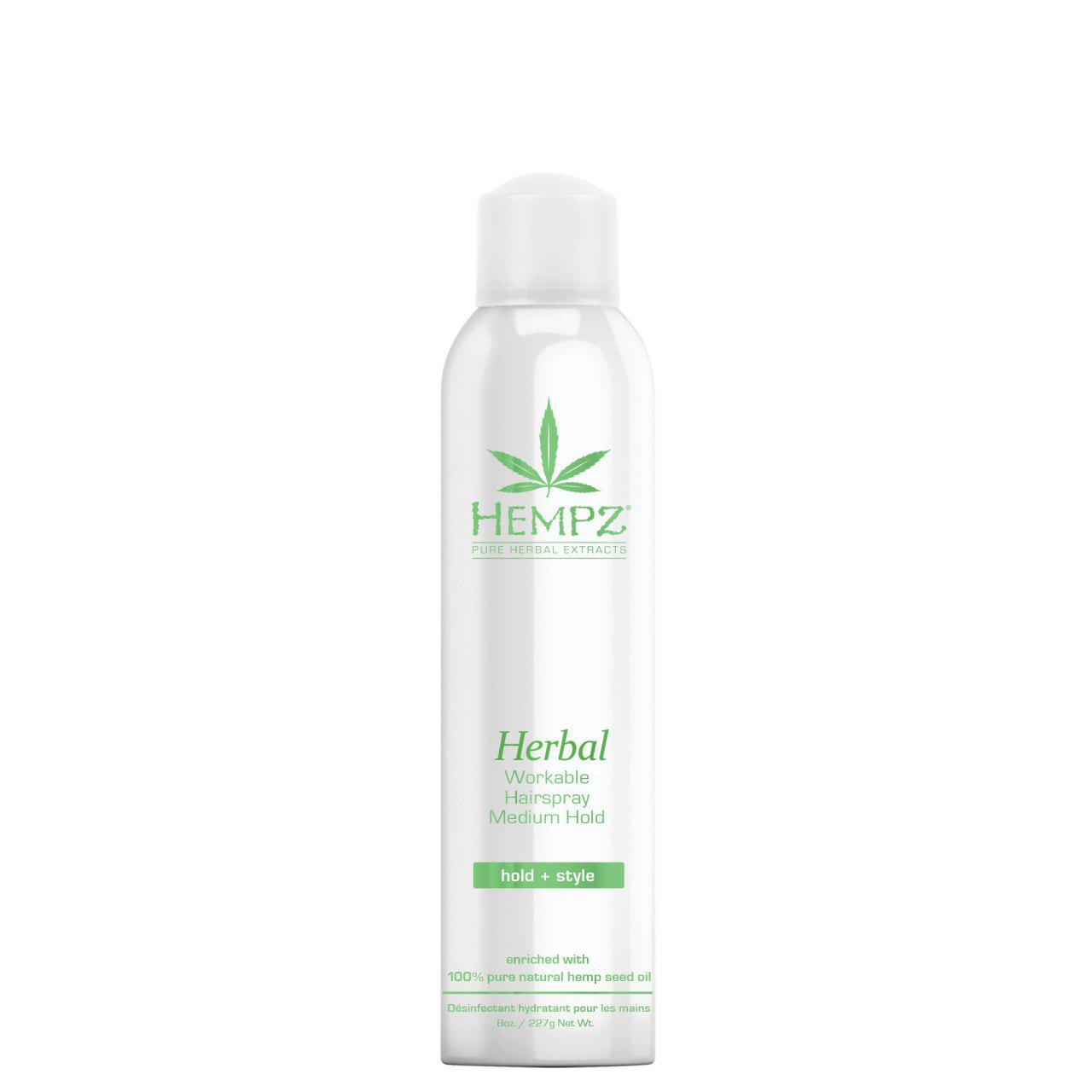 Hempz Herbal Workable Hairspray Medium Hold 227gr - интернет-магазин профессиональной косметики Spadream, изображение 25450