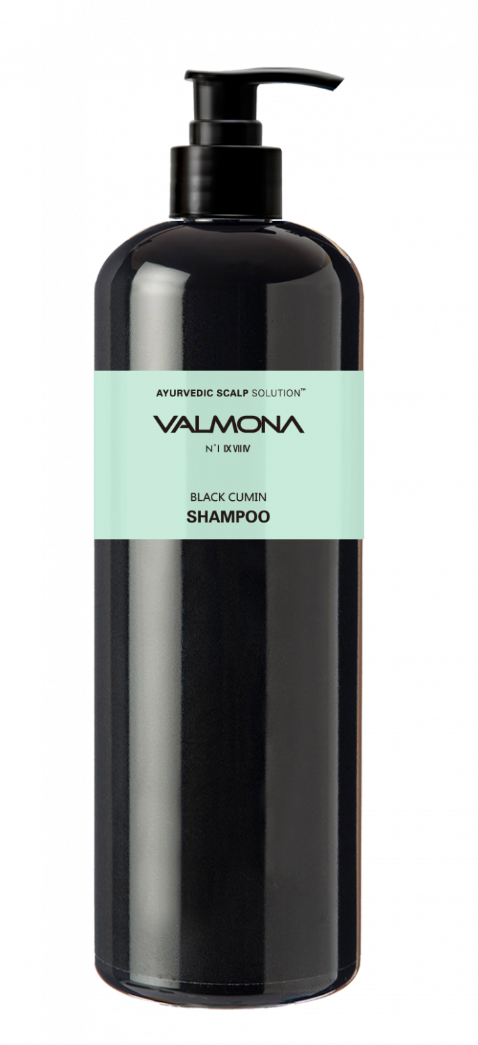 Evas Valmona Ayurvedic Ayurvedic Scalp Solution Black Cumin Shampoo 480ml - интернет-магазин профессиональной косметики Spadream, изображение 31283
