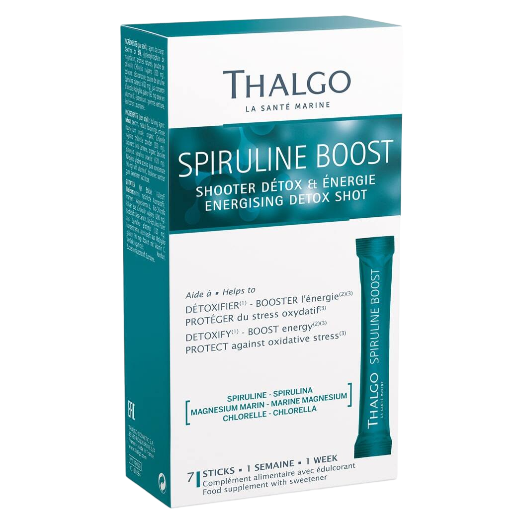 Thalgo Spiruline Boost Energising Detox Shot 7x5g - интернет-магазин профессиональной косметики Spadream, изображение 56182