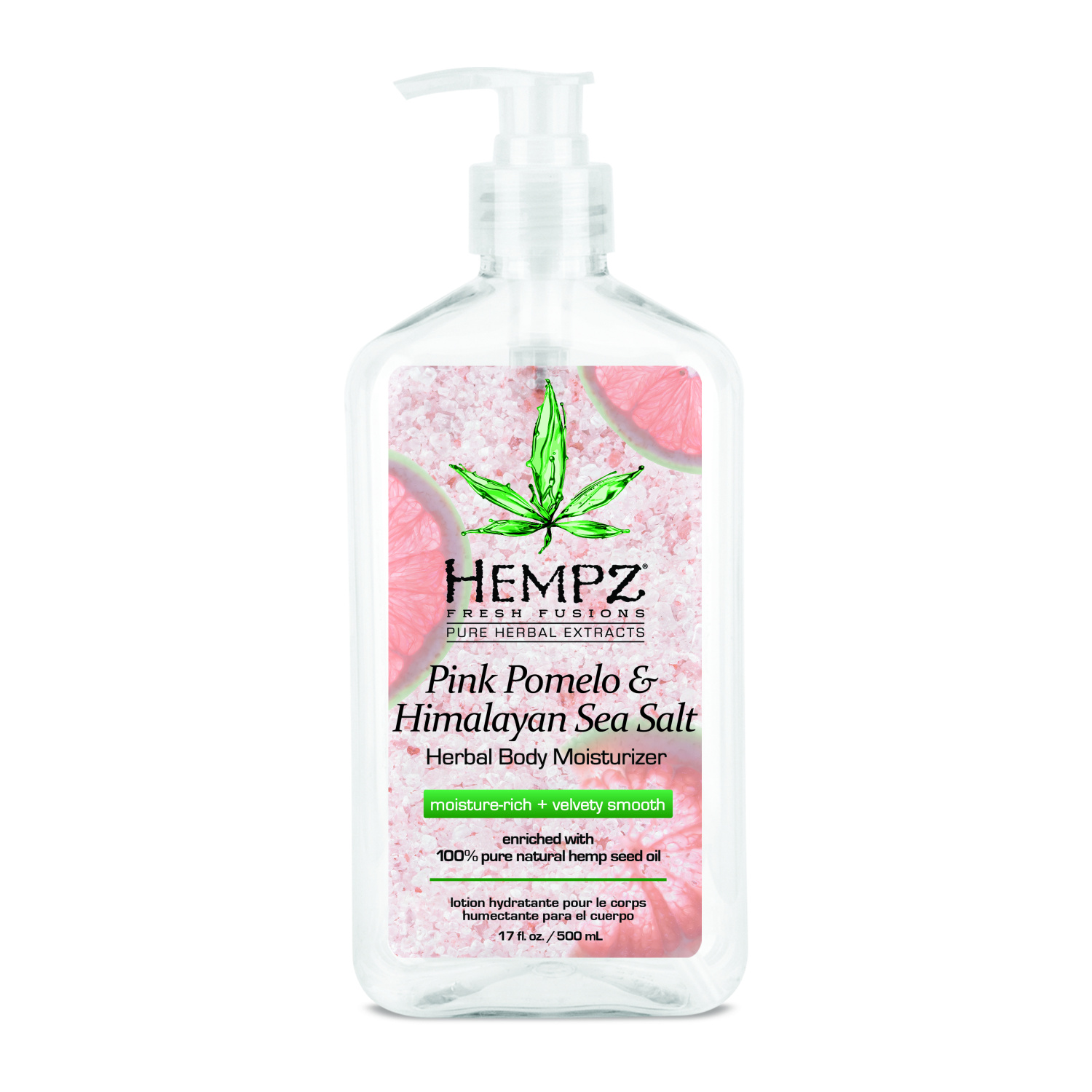 Hempz Pink Pomelo & Himalayan Sea Salt Herbal Body Moisturizer 500ml - интернет-магазин профессиональной косметики Spadream, изображение 26880