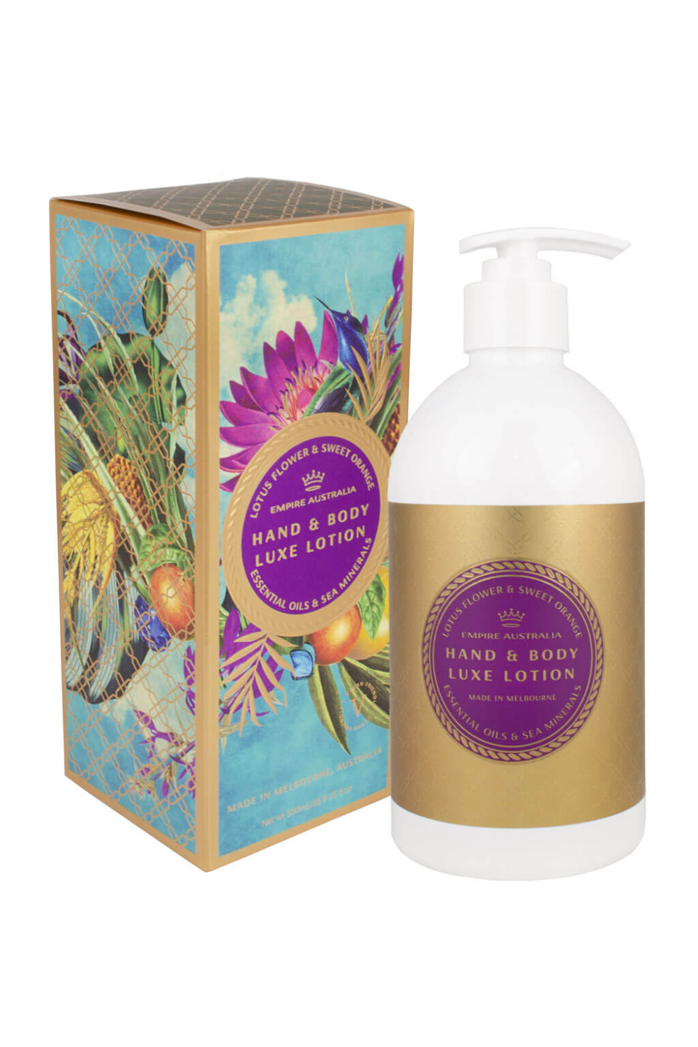 Empire Australia Lotus Flower & Sweet Orange Lotion 500ml - интернет-магазин профессиональной косметики Spadream, изображение 56113