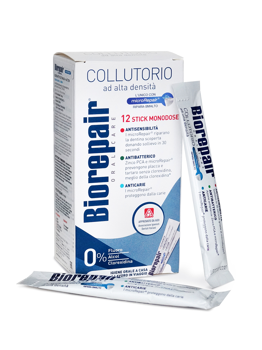 Biorepair Antibacterial Mouthwash 3 in 1 Sticks 12p - интернет-магазин профессиональной косметики Spadream, изображение 51330