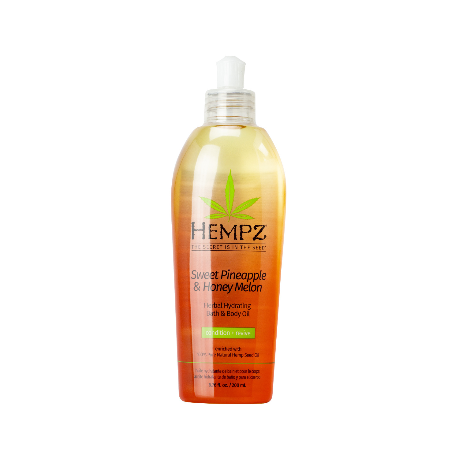Hempz Sweet Pineapple & Honey Melon Herbal Hydrating Bath & Body Oil 200ml - интернет-магазин профессиональной косметики Spadream, изображение 36705