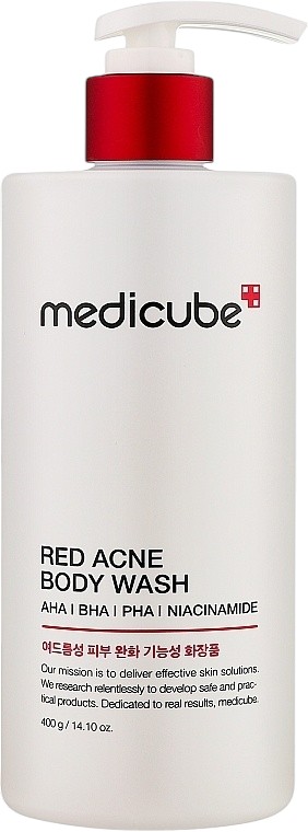 Medicube Red Acne Body Wash 2.0 400 g - интернет-магазин профессиональной косметики Spadream, изображение 67880