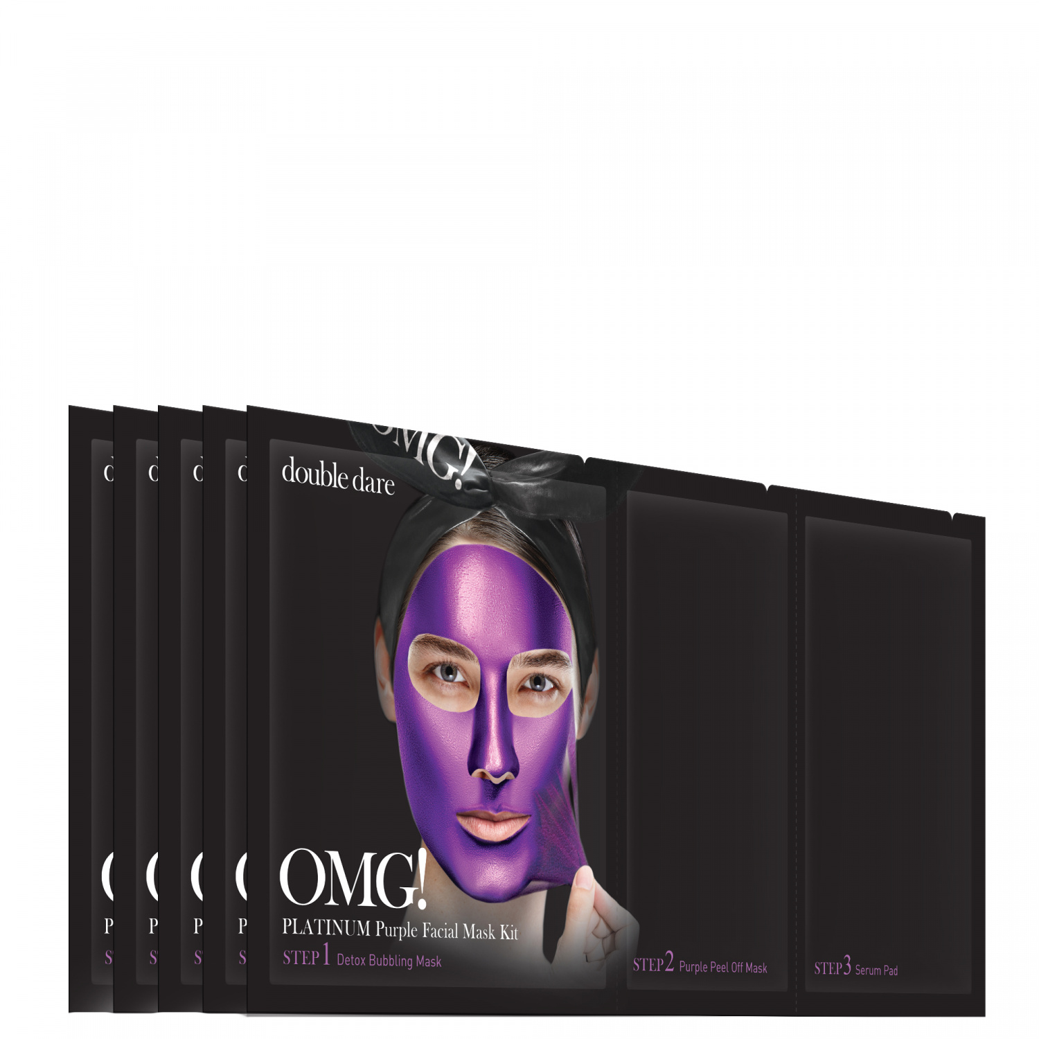 Double Dare OMG! Platinum PURPLE Facial Mask Kit 5p - интернет-магазин профессиональной косметики Spadream, изображение 40718