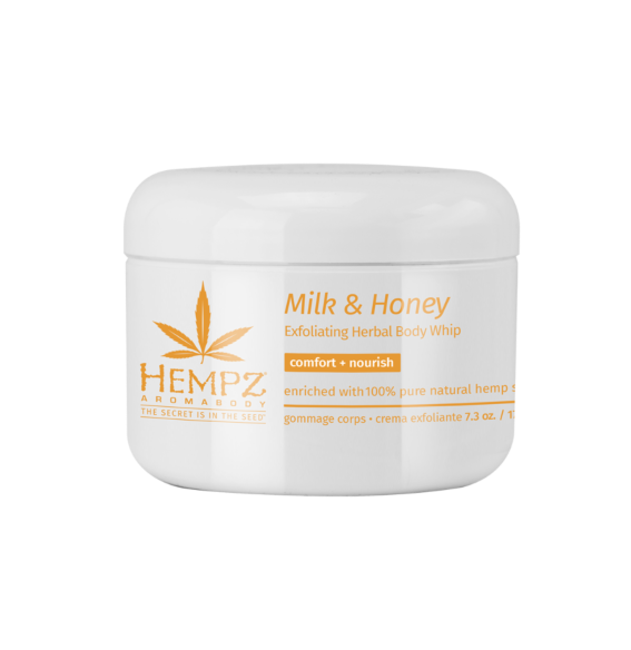 Hempz Milk & Honey Herbal Sugar Body Scrub 176ml - интернет-магазин профессиональной косметики Spadream, изображение 42830