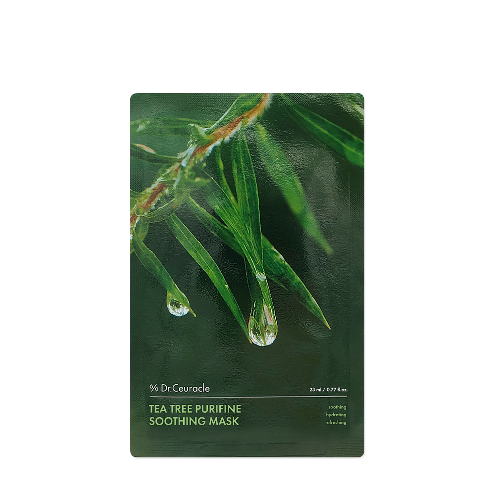 Dr. Ceuracle Tea Tree Purifine Soothing Mask 1p - интернет-магазин профессиональной косметики Spadream, изображение 56517