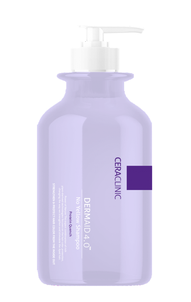 Evas Ceraclinic Dermaid 4.0 No Yellow Shampoo Protein Quench 500ml - интернет-магазин профессиональной косметики Spadream, изображение 56587