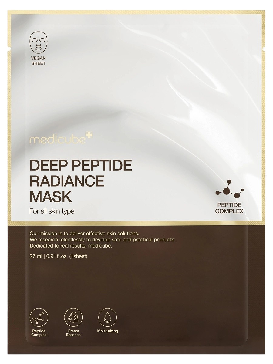 Medicube Deep Peptide Radiance Mask 27g - интернет-магазин профессиональной косметики Spadream, изображение 66443