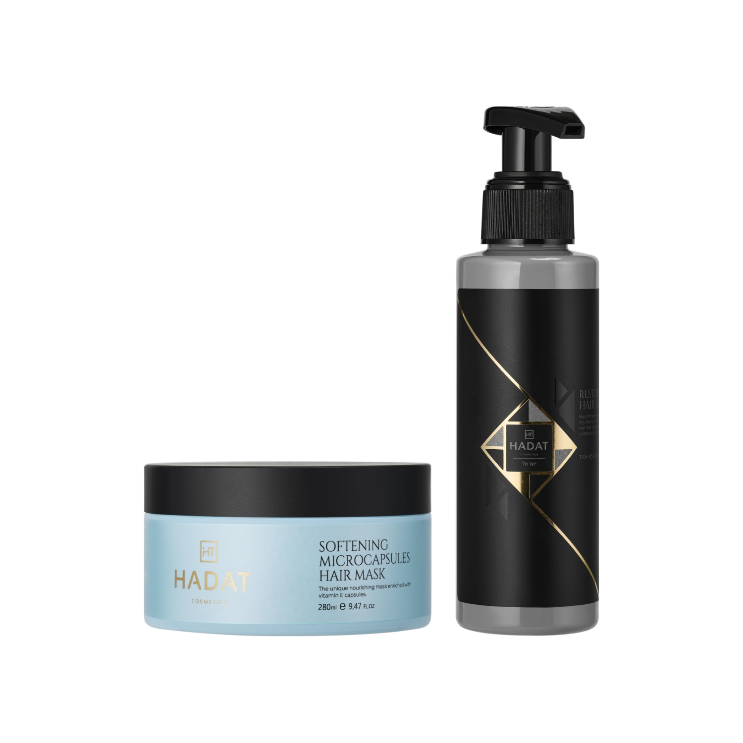 Hadat Cosmetics Styling Set: Hair Prep & Softness Ritual 2x250ml