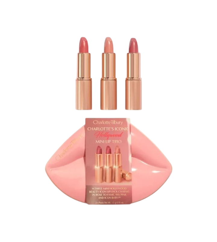 Charlotte Tilbury Hollywood Iconic Mini Lip Trio Limited Edition 3x1.5g 