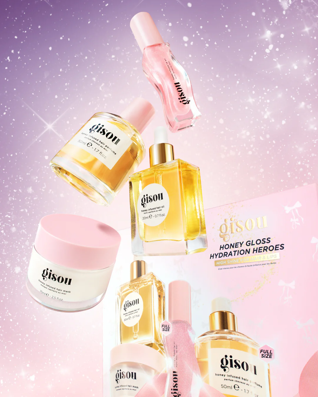 GISOU Honey Gloss Hydration Heroes セット Gisou Honey Gloss Hydration Heroes Gift Set | Harrods UK