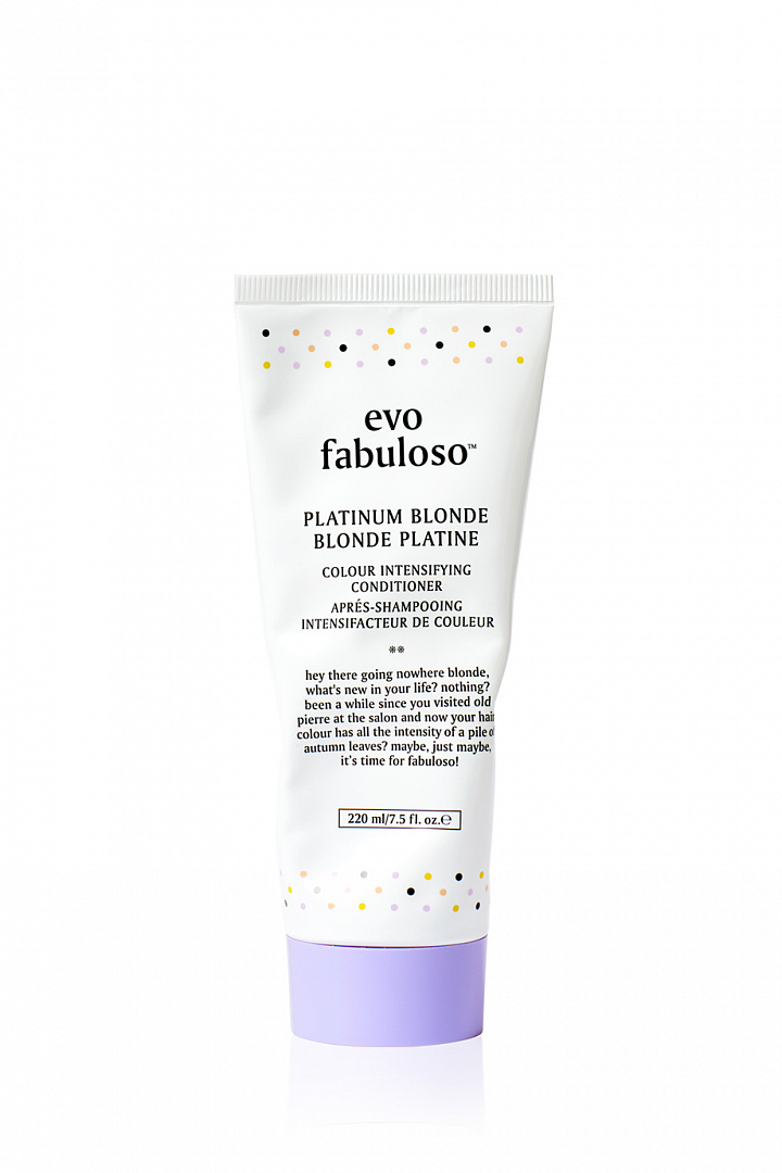 Evo Fabuloso Colour Intensifying Conditioner Platinum Blonde 220ml - интернет-магазин профессиональной косметики Spadream, изображение 31630
