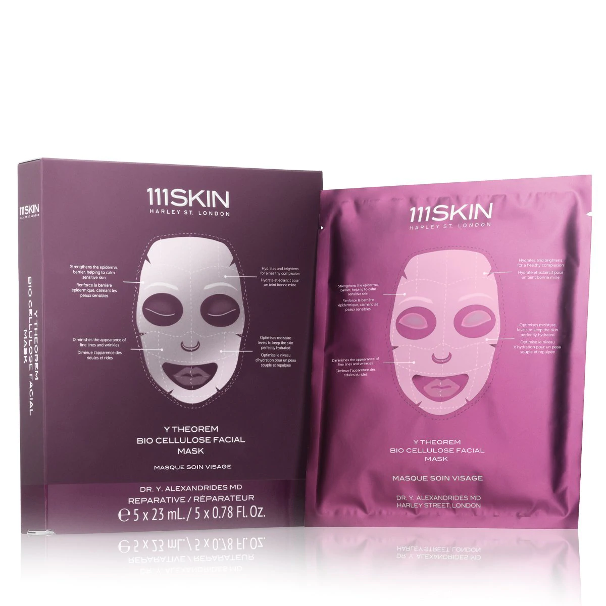 111Skin Y Theorem Bio Cellulose Facial Treatment Mask 5p