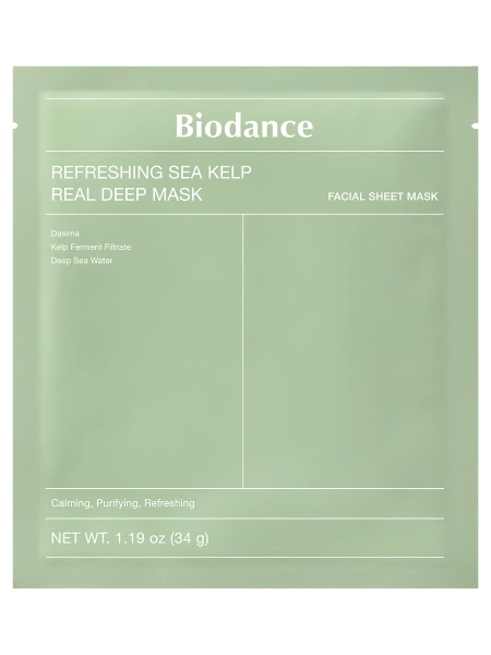 Biodance Refreshing Sea Kelp Real Deep Mask 34g - интернет-магазин профессиональной косметики Spadream, изображение 67104