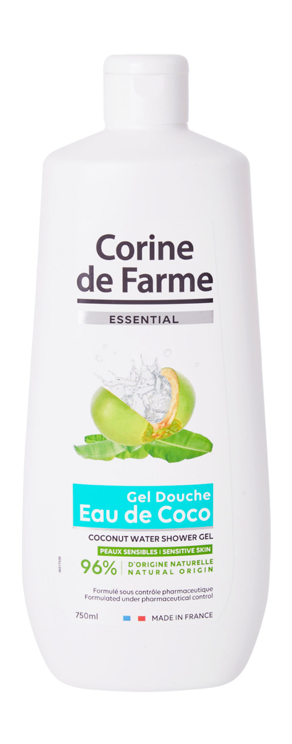 Corine de Farme Essential Coconut Water Shower Gel 750ml - интернет-магазин профессиональной косметики Spadream, изображение 53495