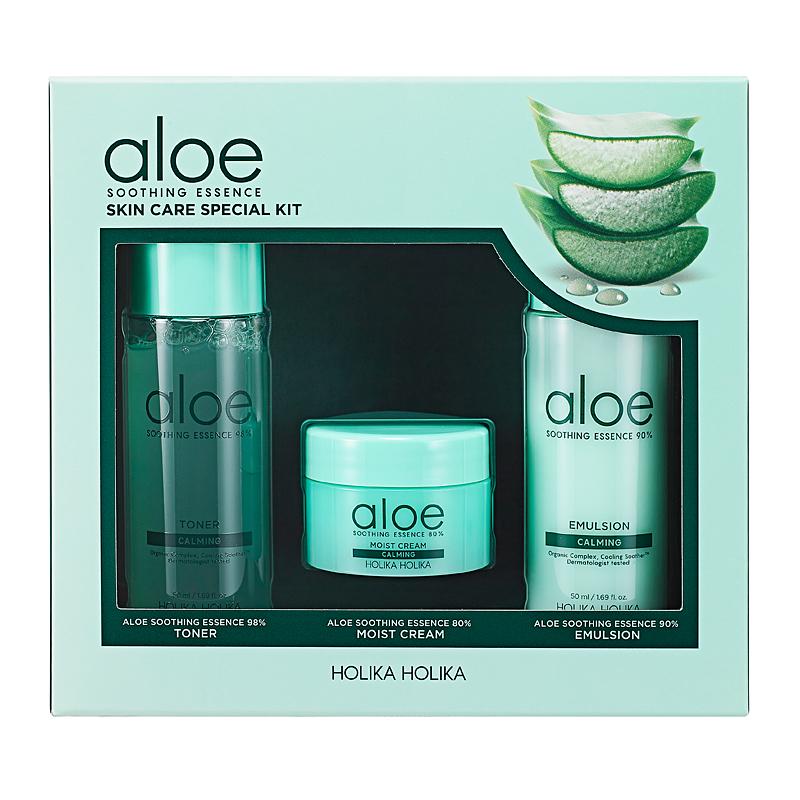 

Holika Holika Aloe Soothing Essence Skincare Special Kit 50/50/20ml