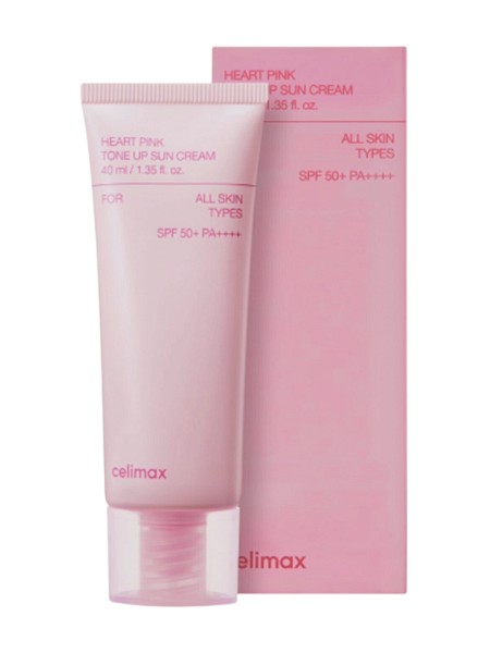 Celimax Heart Pink Tone Up Sun Cream SPF50+ PA++++Sunscreen 40ml