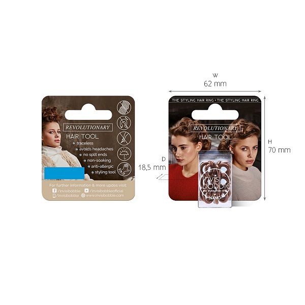

invisibobble NANO Pretzel Brown