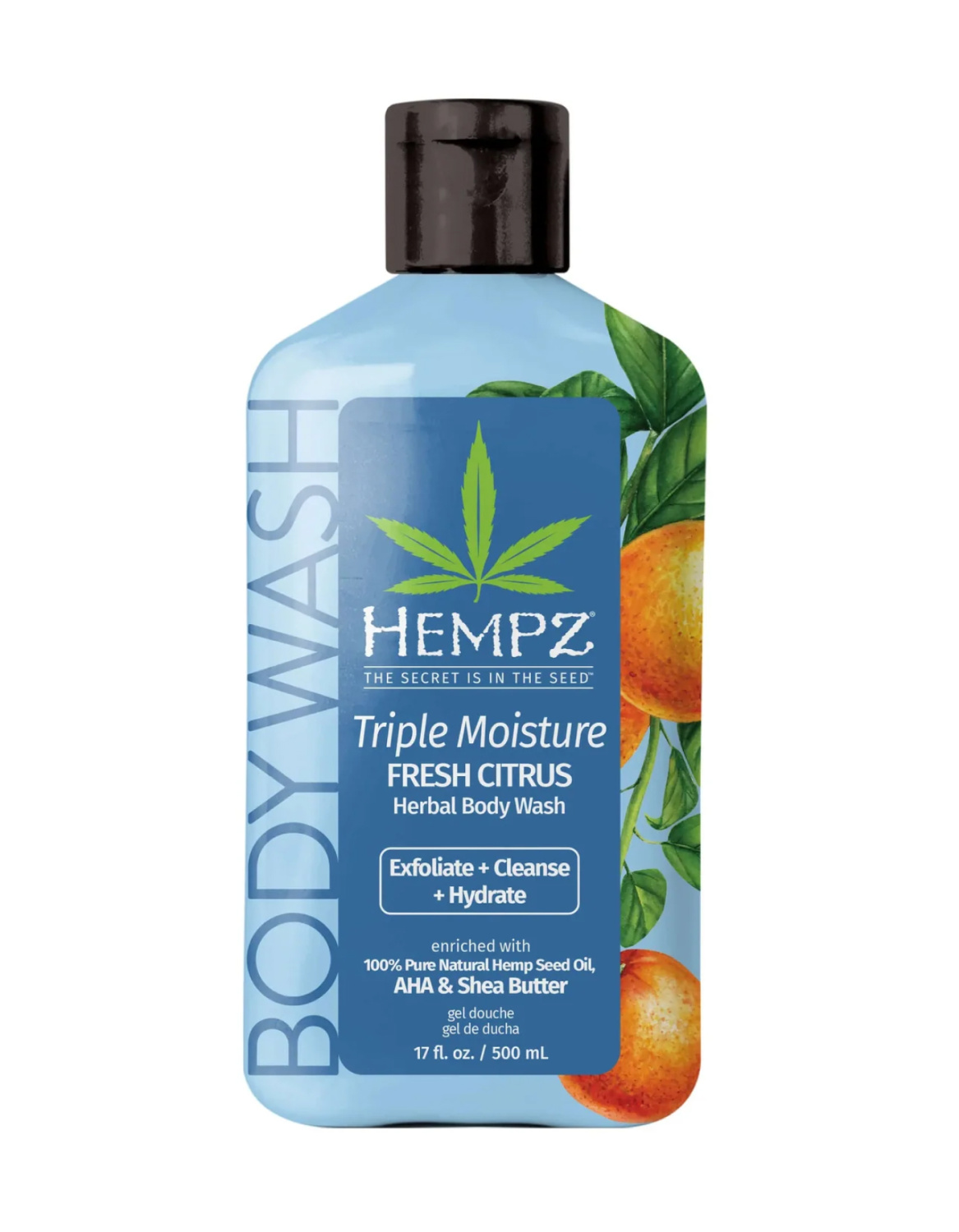 Hempz Triple Moisture Fresh Citrus Herbal Body Wash 500ml - интернет-магазин профессиональной косметики Spadream, изображение 55085