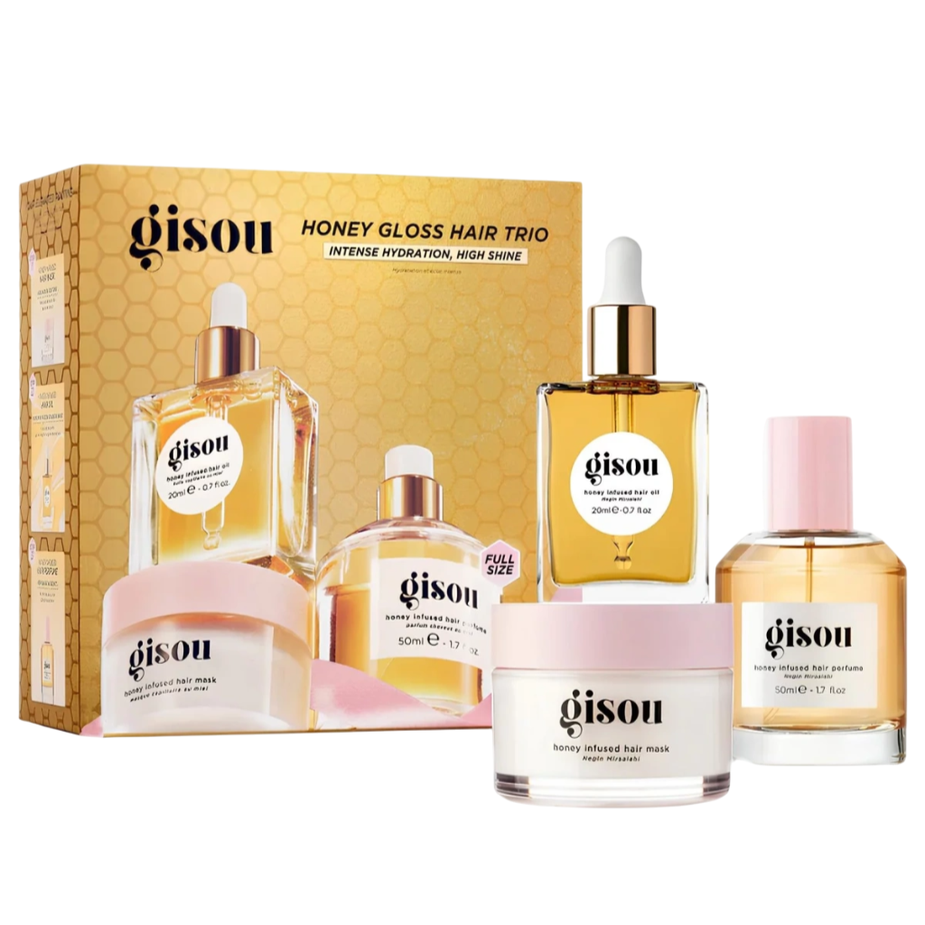 Gisou Honey Gloss Hair Trio Gift Set 50/20/25ml - интернет-магазин профессиональной косметики Spadream, изображение 60182