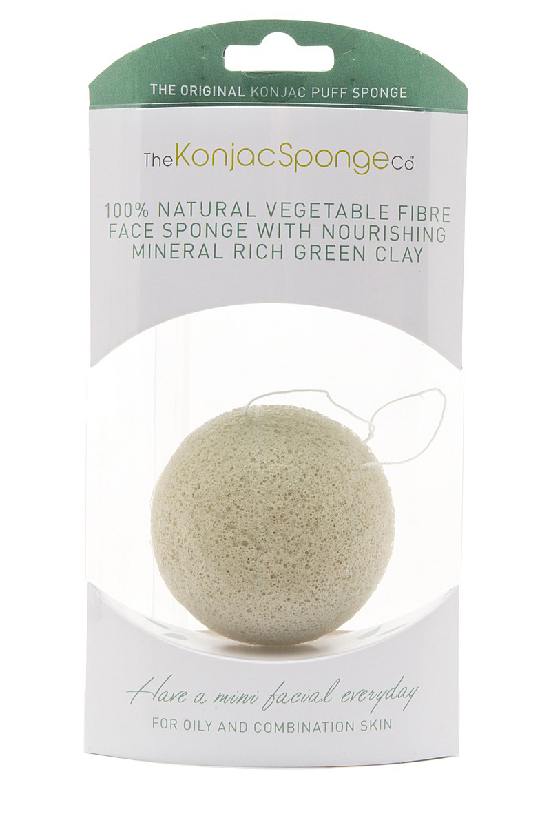The Konjac Sponge Premium Facial Puff with French Green Clay - интернет-магазин профессиональной косметики Spadream, изображение 23414