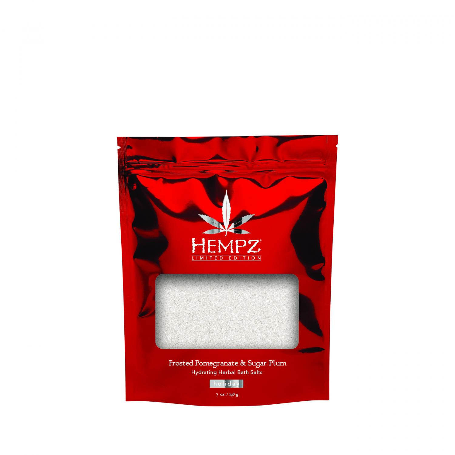 

Hempz Hydrating Herbal Bath Salts Triple Moisture: Frosted Pomegranate and Sugar Plum 198gr