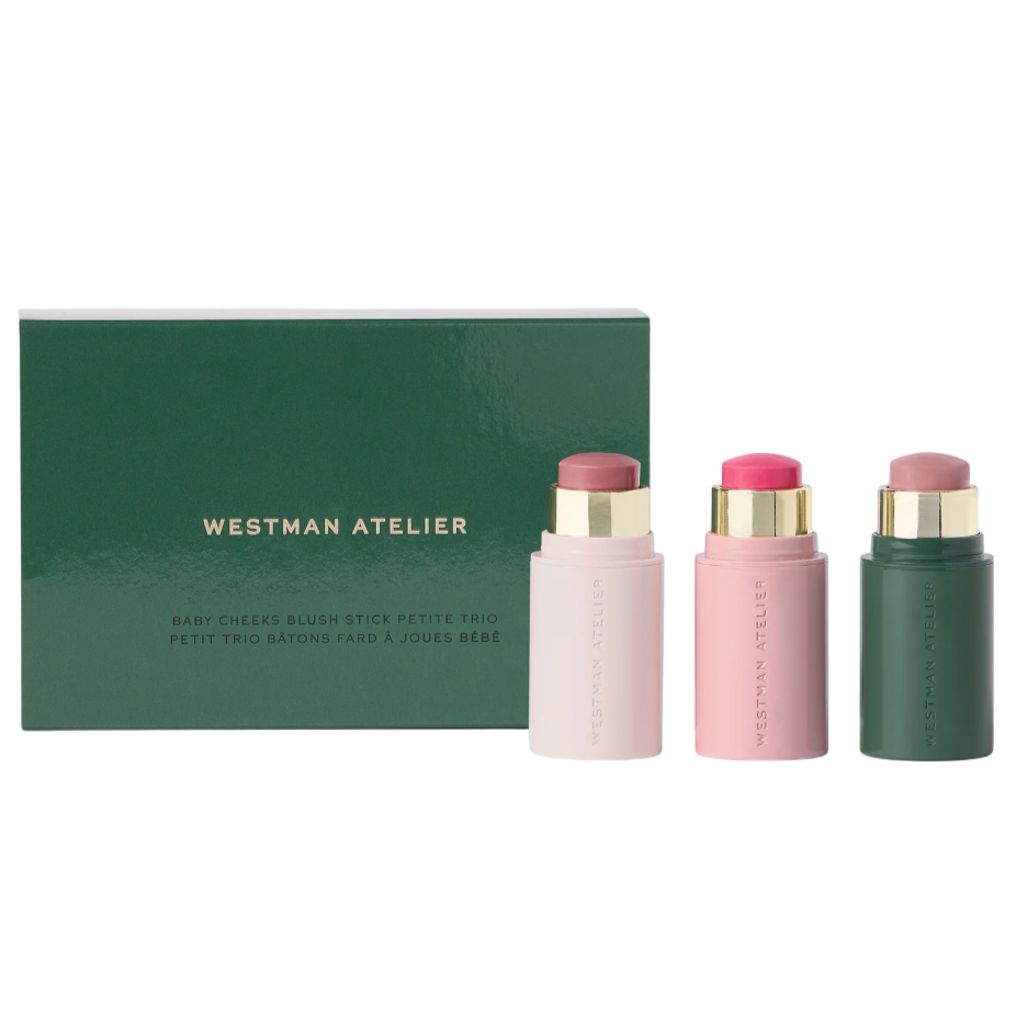 Westman Atelier Mini Baby Cheeks Blush Stick Petite Trio 3x2.5g - интернет-магазин профессиональной косметики Spadream, изображение 59385