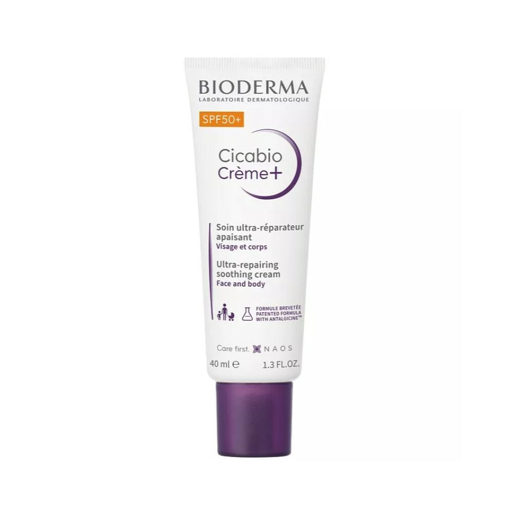 Bioderma Cicabio Crème+ SPF50+ 40ml - интернет-магазин профессиональной косметики Spadream, изображение 56469