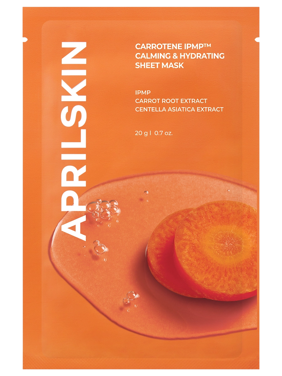 APRILSKIN Carrotene IPMP™ Calming&Hydrating Sheet Mask 20g