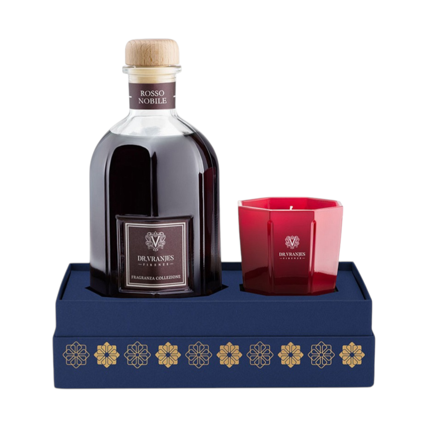 Dr. Vranjes Firenze Rosso Nobile Gift Set Diffuser Aromatic Candle 80g/250ml  Outlet - интернет-магазин профессиональной косметики Spadream, изображение 71835