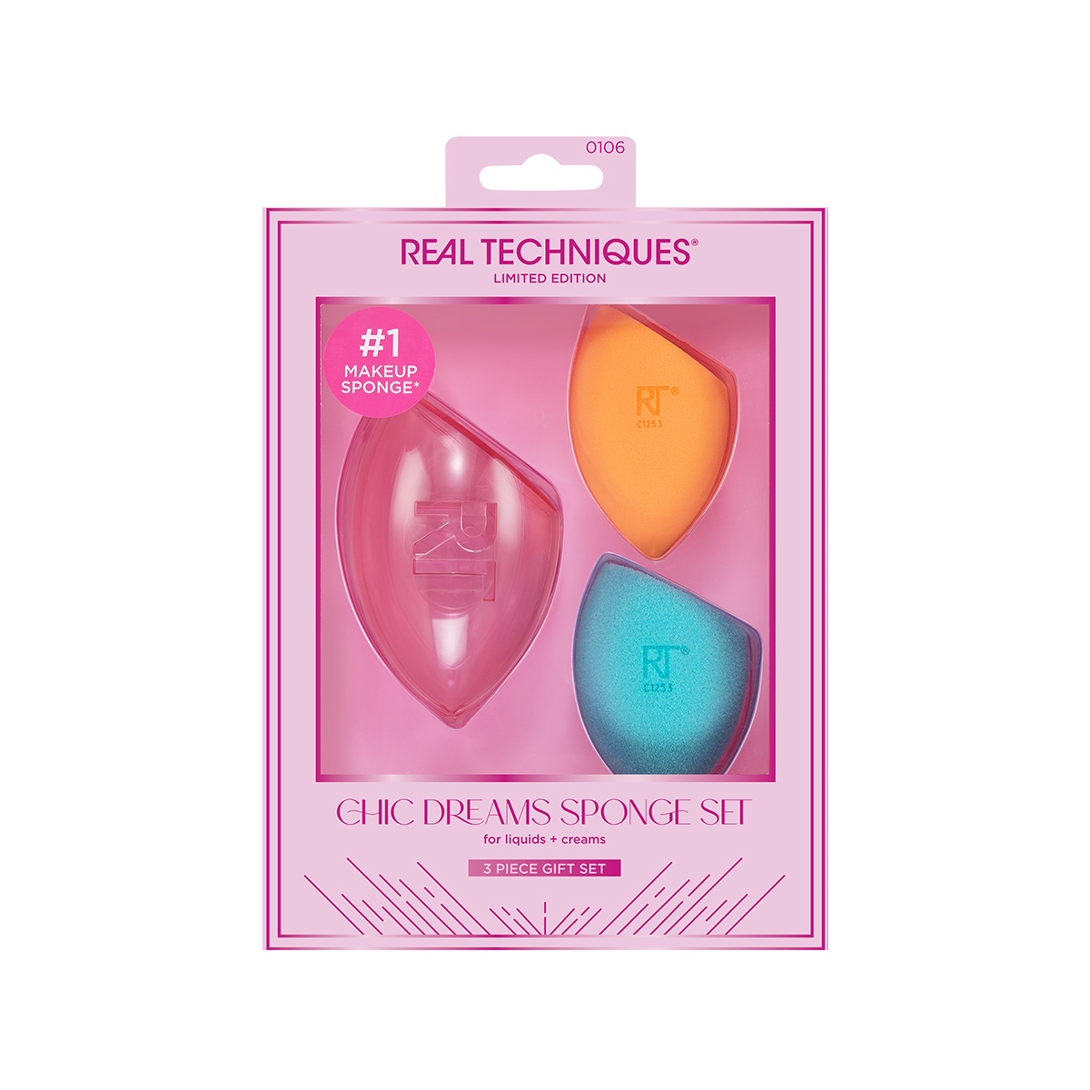 Real Techniques Chic Dreams Sponge Set - интернет-магазин профессиональной косметики Spadream, изображение 52931