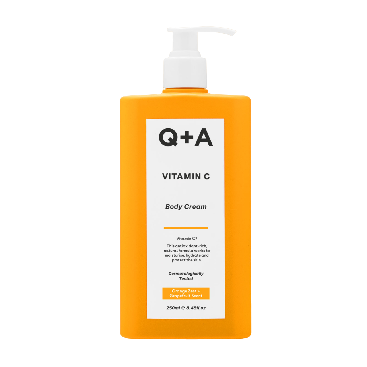 Q+A Vitamin C Body Cream 250ml - интернет-магазин профессиональной косметики Spadream, изображение 51684
