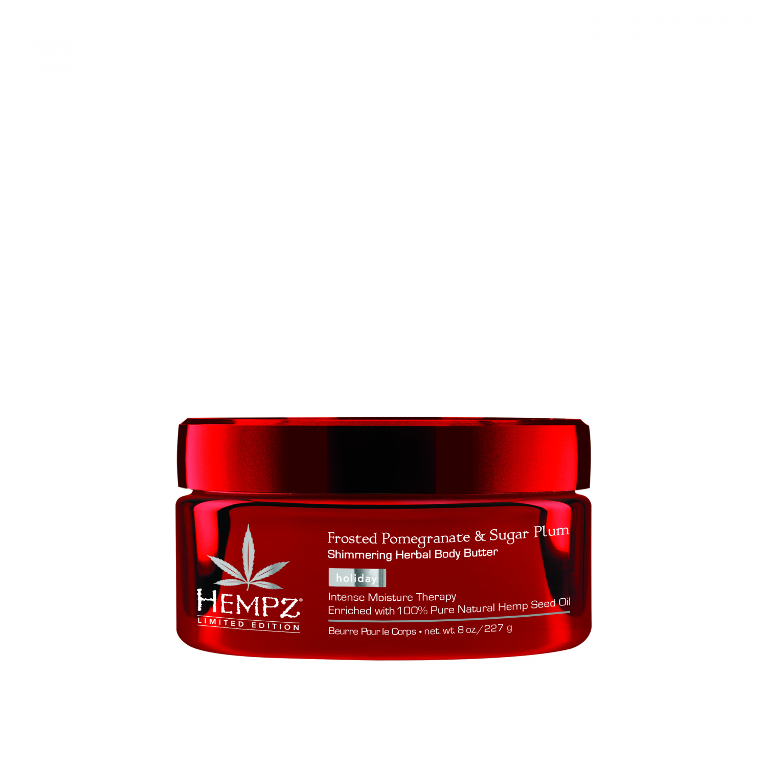 

Hempz Shimmering Herbal Body Butter Triple Moisture: Frosted Pomegranate and Sugar Plum 227gr
