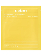 Biodance Radiant Vita Niacinamide Real Deep Mask 34g - интернет-магазин профессиональной косметики Spadream, изображение 67110