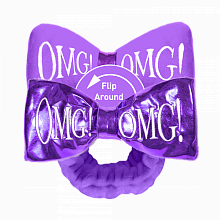 Double Dare OMG! Reversible Mega Hair Band Purple - интернет-магазин профессиональной косметики Spadream, изображение 40766
