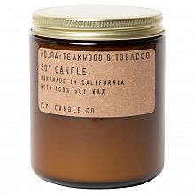 P.F. Candle Co. NO.04 Standard Candle Teakwood & Tobacco 204g - интернет-магазин профессиональной косметики Spadream, изображение 35057