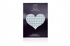 Christina Fitzgerald Art Luxury Signature Nail Sticker Blue Heart (Pack of 96)