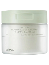 Celimax Ji Woo Gae Cica BHA Blemish Toner Pad 60x170ml - интернет-магазин профессиональной косметики Spadream, изображение 65484