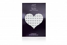 Christina Fitzgerald Art Luxury Signature Nail Sticker Grey Heart (Pack of 96)