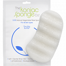 The Konjac Sponge Konjac Big Body Buffer Pure White - интернет-магазин профессиональной косметики Spadream, изображение 23407