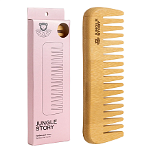 Jungle Story Bamboo Hair Comb - интернет-магазин профессиональной косметики Spadream, изображение 52319