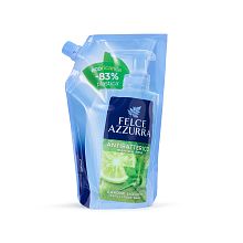 Felce Azzurra Liquid Soap Antibacterial Mint & Lime Refill 500ml - интернет-магазин профессиональной косметики Spadream, изображение 46257